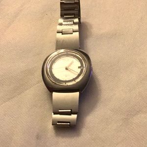 Vintage 1970s Seiko Diamatic UFO 7005-8150 Automatic 39mm Stainless Steel Watch